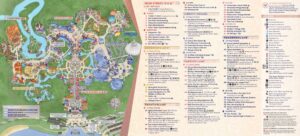 Disney Magic Kingdom Karte im Walt Disney World