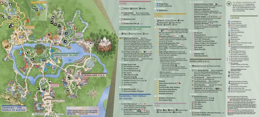 Disneys Animal Kingdom (Florida) - Parkkarte