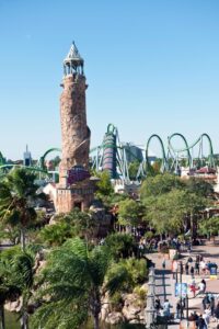 Wie kommt man vom International Drive in die Universal Freizeitparks?