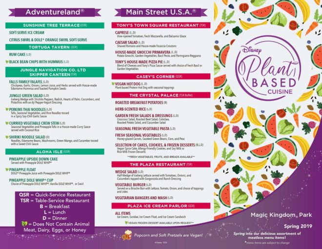 Magic Kingdom Vegan Vegetarisch Essen 1