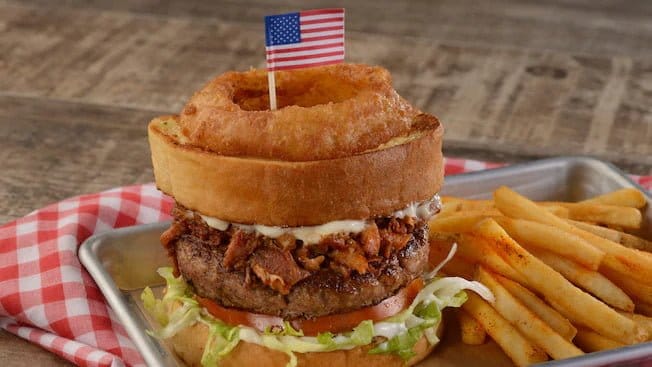 Epcot Restaurant Regal Eagle Grilled Burger Flag