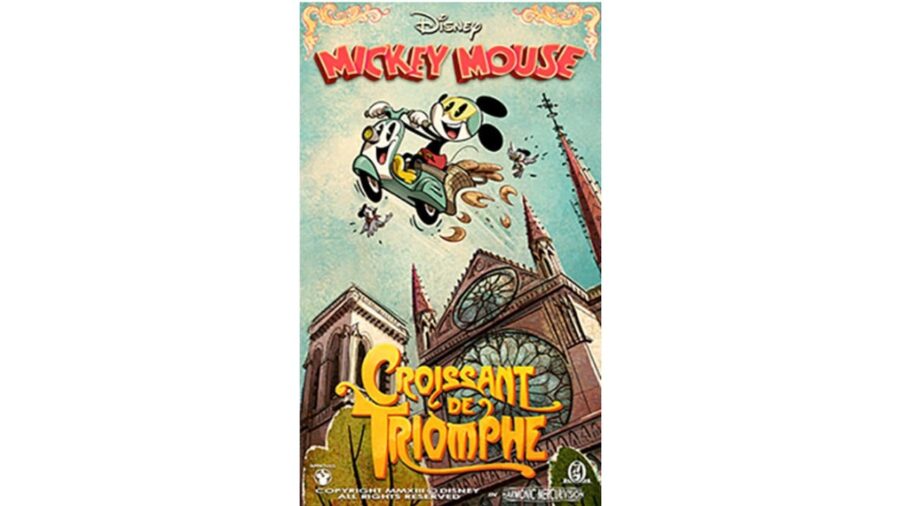 Mickey Cartoon Croissant De Triomphe