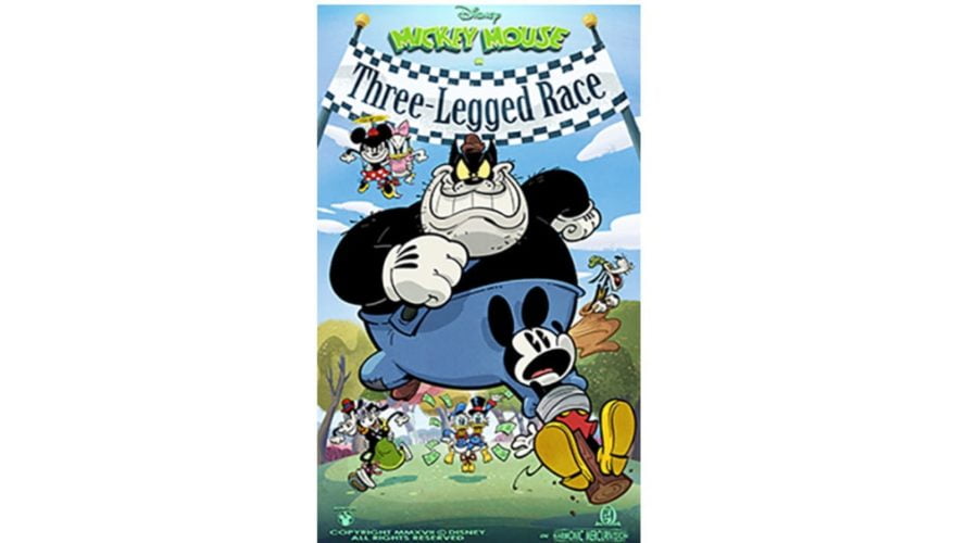 Mickey Cartoon Three Legged Race