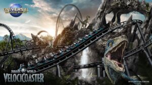 Velocicoaster: Neues von der Jurassic-Park-Achterbahn Poster