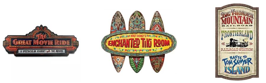 Weihnachts-Geschenkideen für Fans von Orlandos Freizeitpark: Schilder