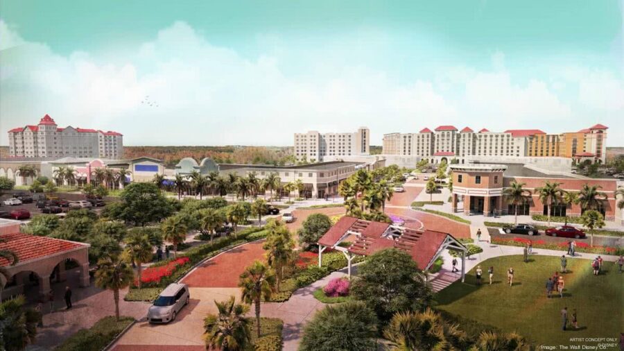 Disney's neues Flamingo Crossings Town Center