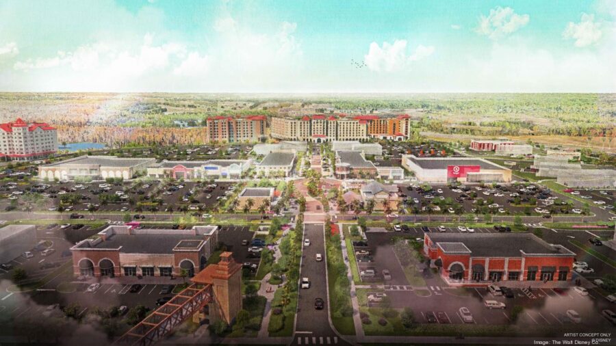 Disney's neues Flamingo Crossings Town Center