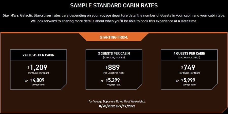 Preise für Star-Wars-Hotel «Galactic Starcruiser»