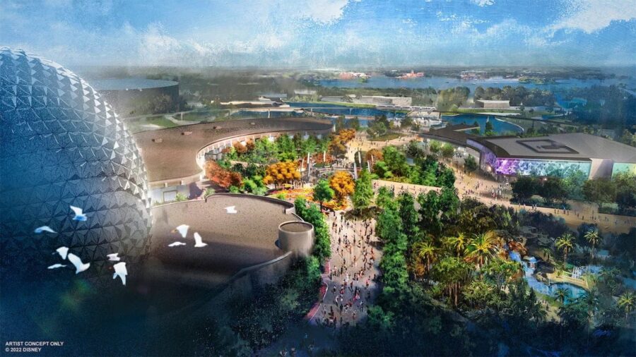 CommuniCore Hall und Plaza für Festivals als zentraler Teil der EPCOT-Transformation