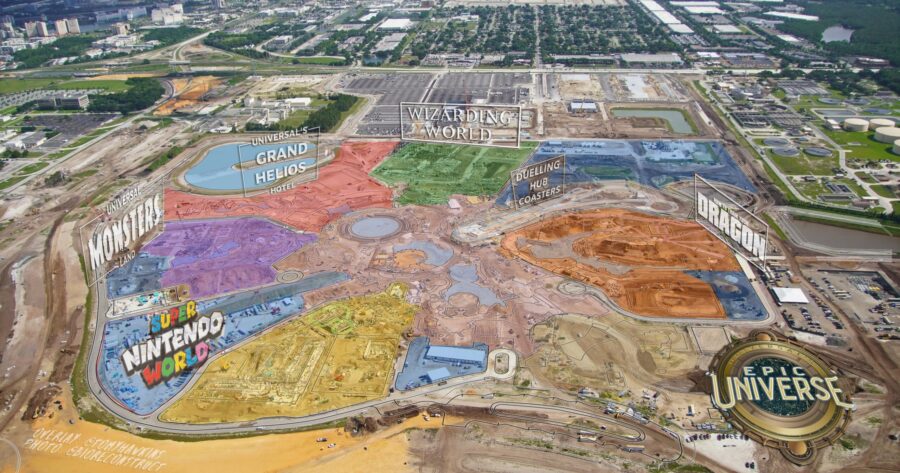 Universal's Epic Universe Baustelle Juni 2022