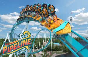 Pipeline: The Surf Coaster - Achterbahn-Neuheit ab 2023 im SeaWorld Orlando