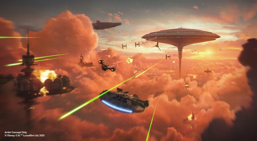 Bespin (die Wolkenstadt): Die Gaswelt aus Das Imperium schlägt zurück bietet spektakuläre Ausblicke und neue Flugmanöver in den Wolken.