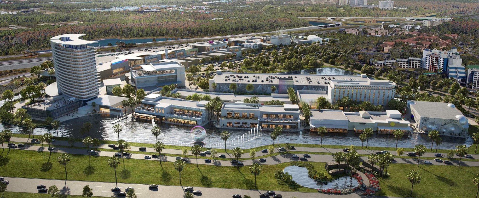 Konzeptzeichnung des Ovation Orlando aus der Vogelperspektive