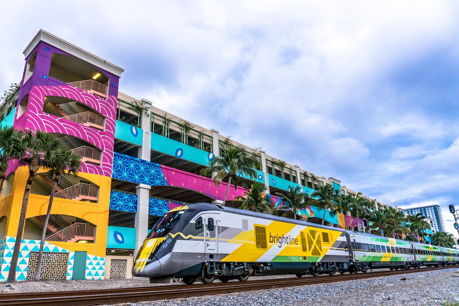Brightline Zug bei West Palm Beach Brightline Zug bei West Palm Beach
